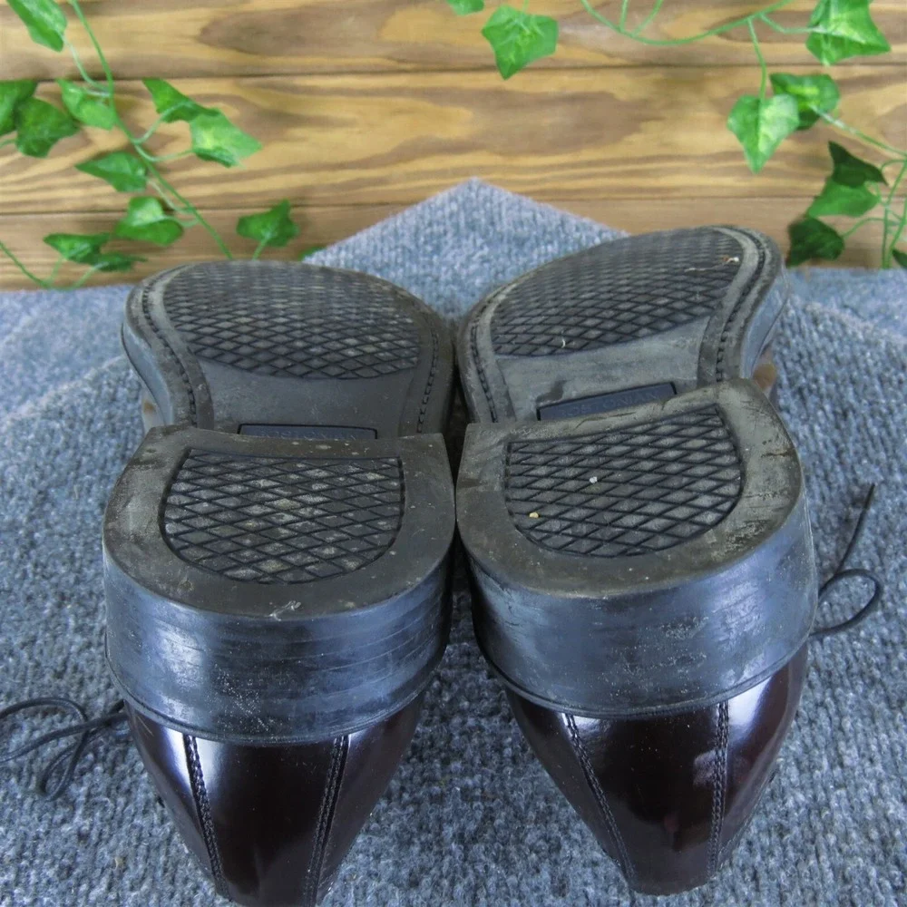 Bostonian Men's Strada Toe Cap Oxford Burgundy Patent Leather Size 9 Medium 2025